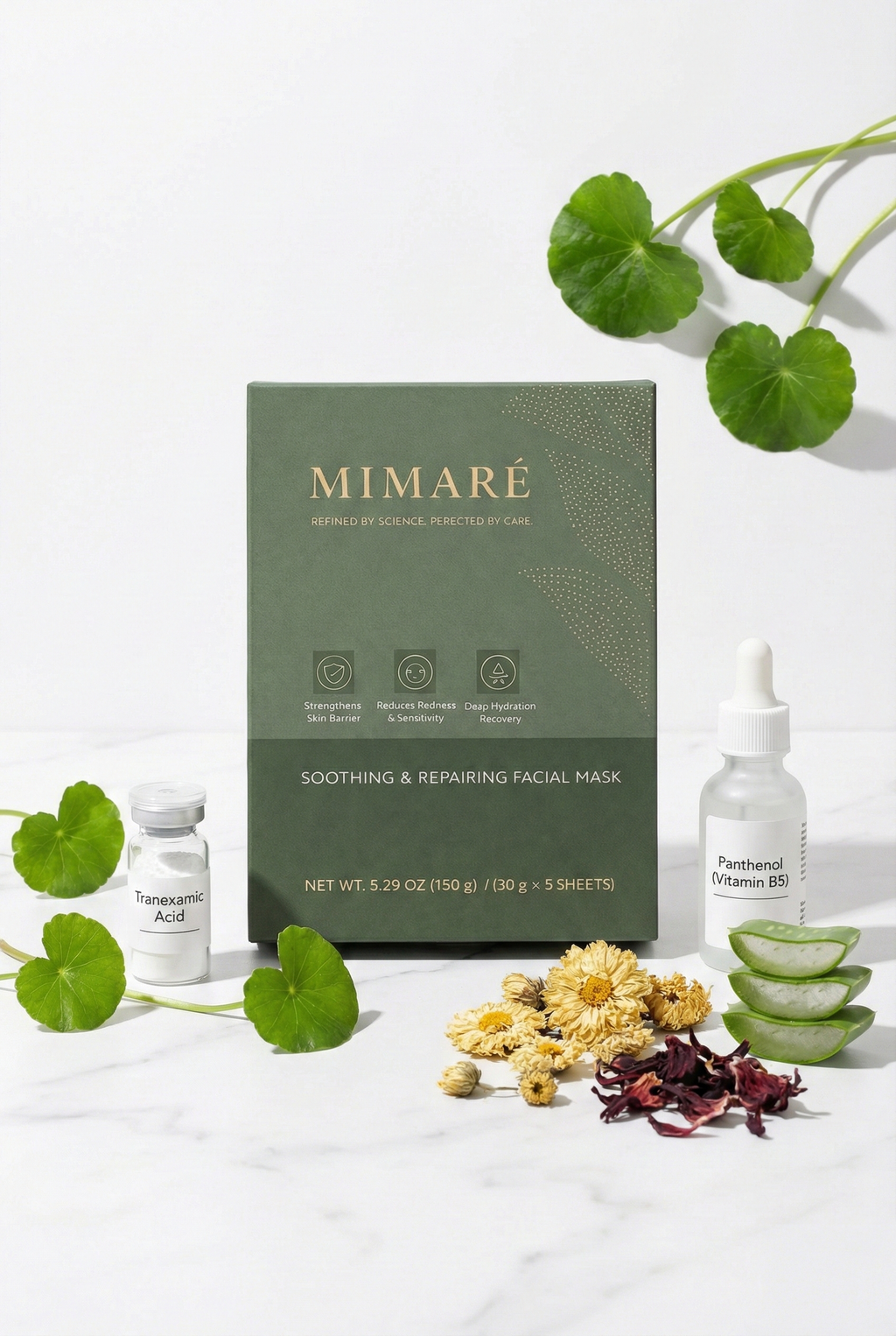 MIMARÉ Soothing & Repairing Recovery Mask (5-Pack)